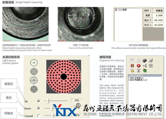 圖十，影像測量高度