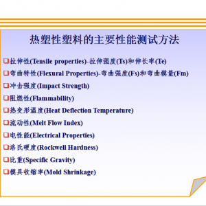 熱塑性塑料的主要性能測試方法 (24)