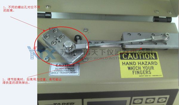 Taber 5750線性磨耗儀掉珠圖解