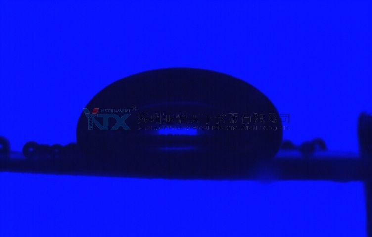 接觸角測量儀氣泡捕獲法圖片captive bubble